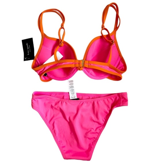 Kate Spade NY  Womens U Wire Contrast Trim Bikini Top bikini bottom - Picture 6 of 6